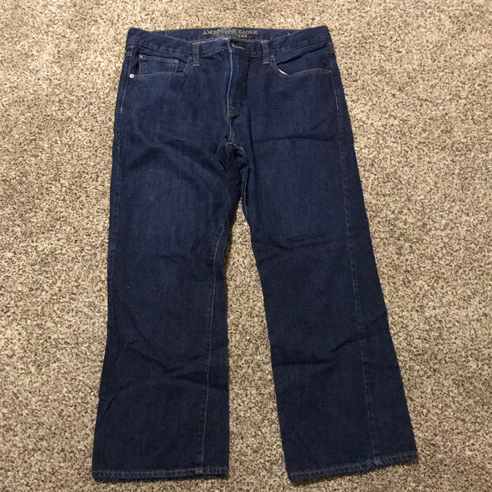American Eagle dark blue jeans